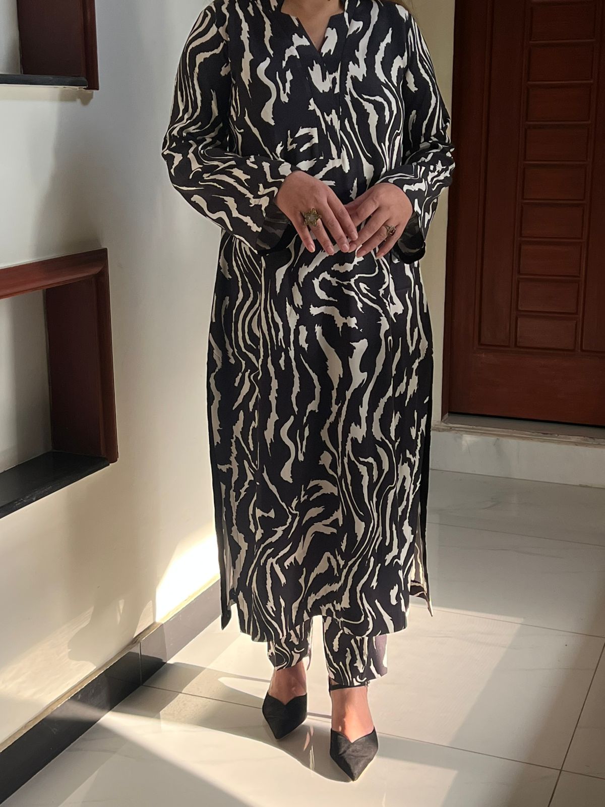 2 Piece Printed Winter Co Ord Set