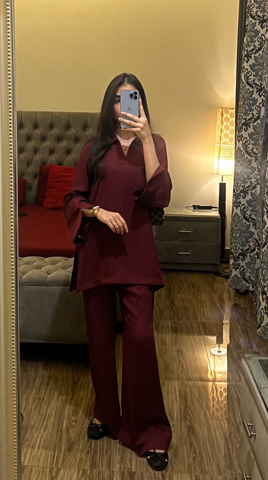 2 Piece Plain Georgette Set