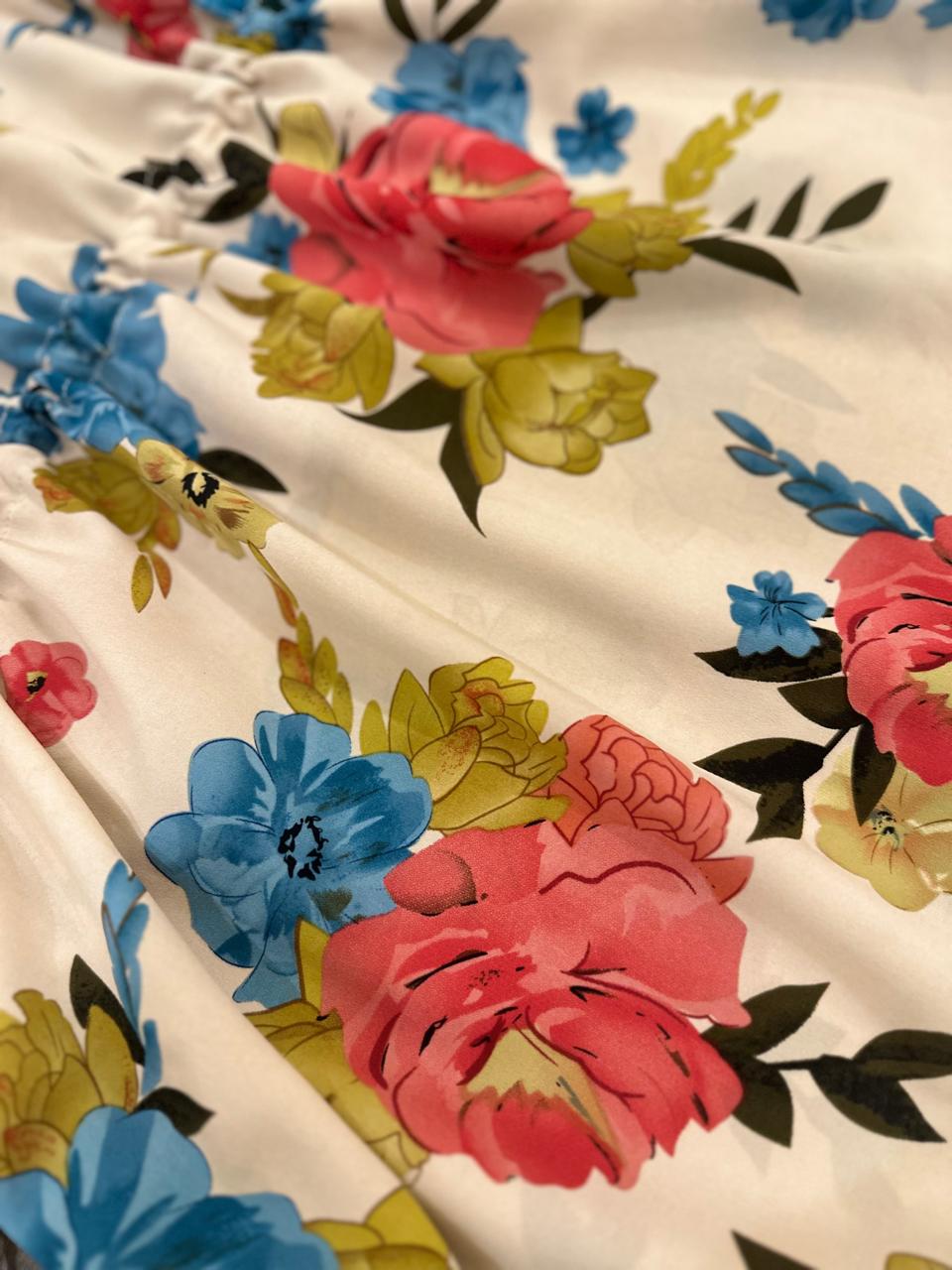 2 Piece Printed Georgette Co Ord Set